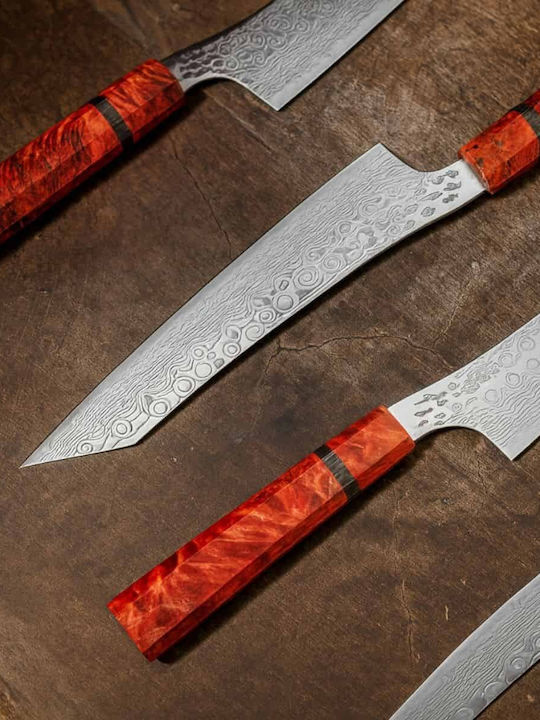 Ryusen Gurenhiryu Kai Μαχαίρι Nakiri από Δαμασκηνό Ατσάλι 15.5cm