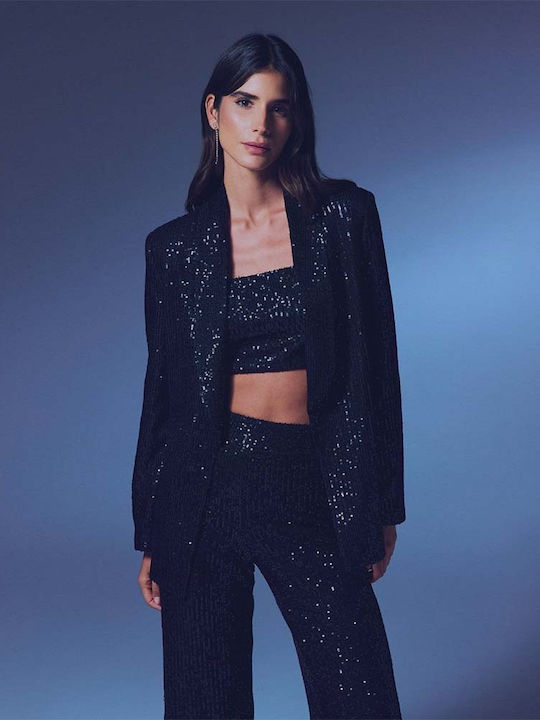 Γυναικείο Crop Top Μαύρο