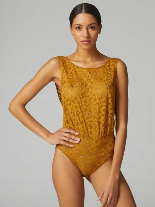 Marie Bodysuit Floral Design Transparency