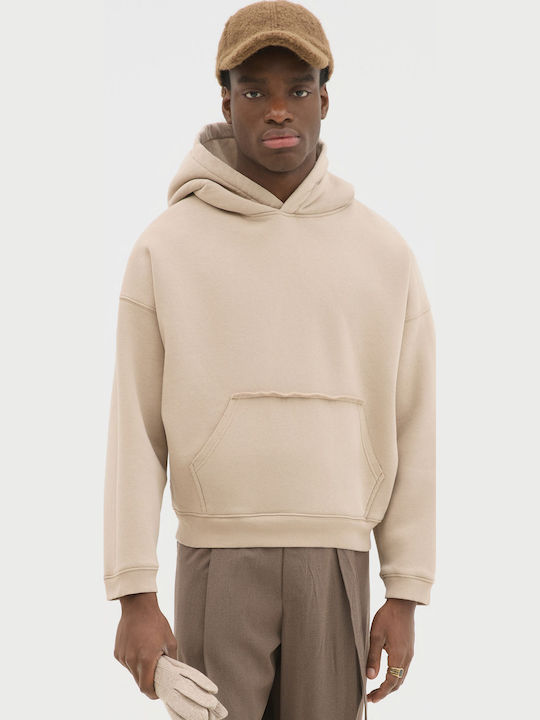 Sweatshirt with Hood Sand