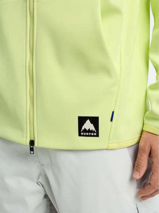 Crown Weatherproof Яке с Качулка Glow Жълто Зелено