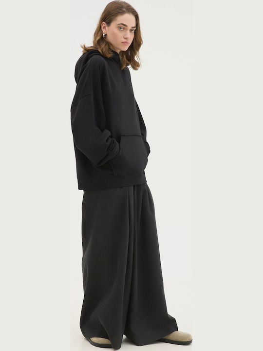 Sweatshirt with Hood Black