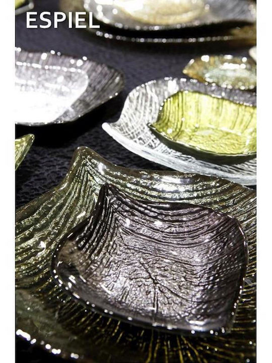 Espiel Damla Plate Desert Transparent with Diameter 17cm 6pcs