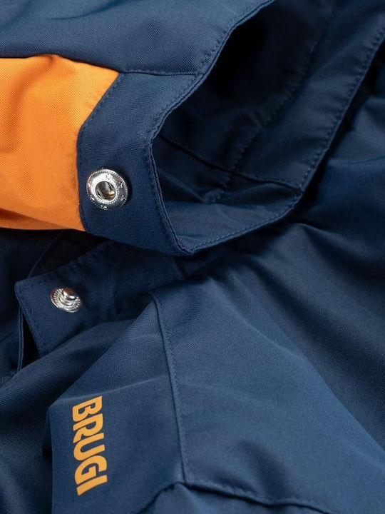 Jacke Puffer Wasserdicht und Winddicht Blau