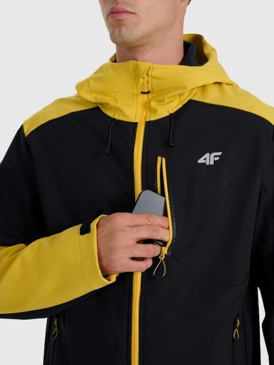 3 in 1 Winter Jacket Softshell Waterproof and Windproof Black