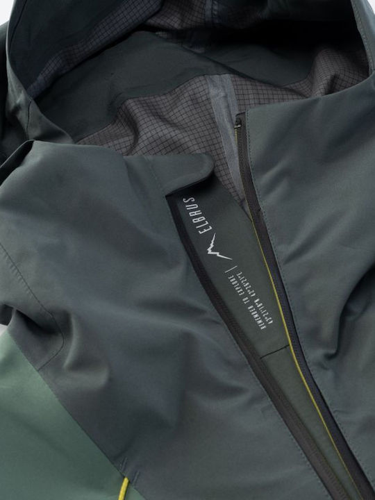 Winter Jacket Hardshell Waterproof and Windproof Green