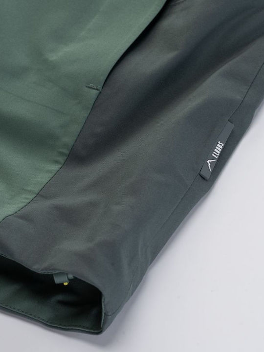 Winter Jacket Hardshell Waterproof and Windproof Green