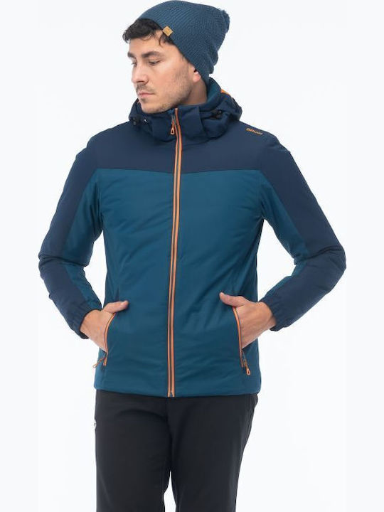 Jacke Puffer Wasserdicht und Winddicht Blau