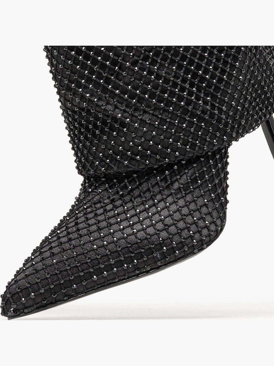 Leder Damenstiefel Schwarz