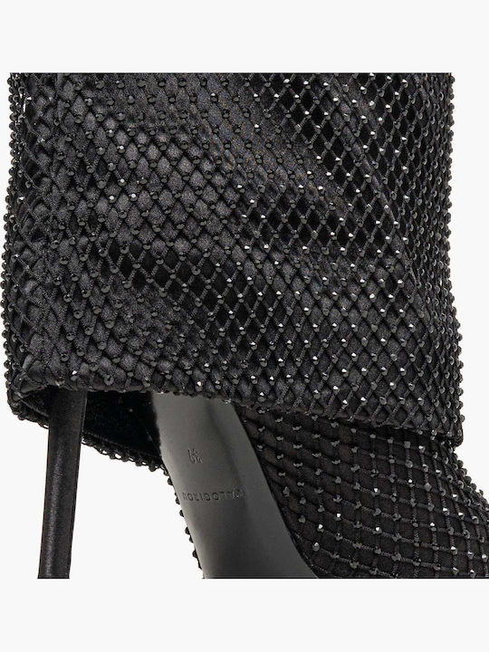 Leder Damenstiefel Schwarz