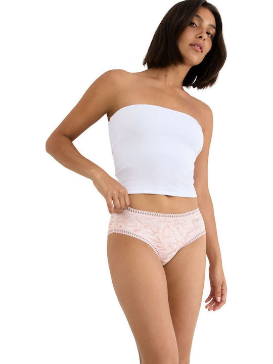 Βαμβακερά Women's String 3Pack with Lace Colorful