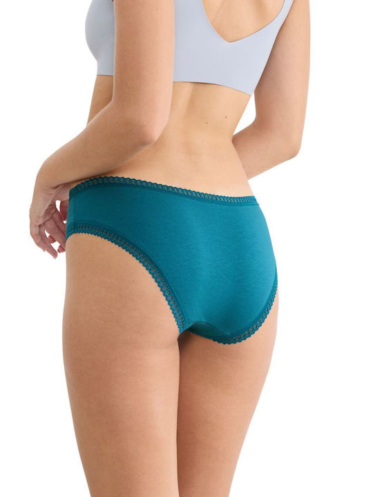 Βαμβακερά Femei Șir de caractere 3Pack cu Dantelă Colorful