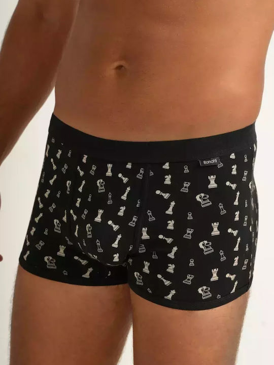 Roberto Ανδρικά Μποξεράκια Μαύρα με Σχέδια 3Pack
