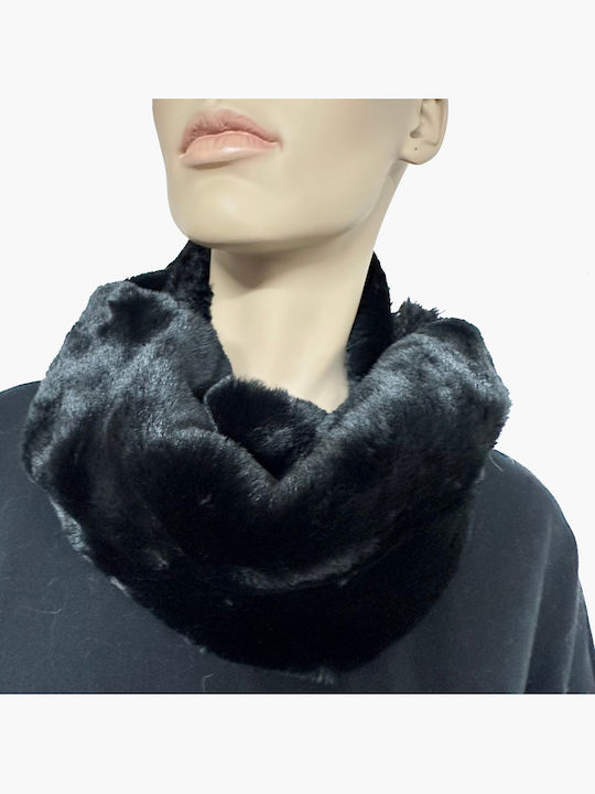 Set with Beanie Knitted in Black color