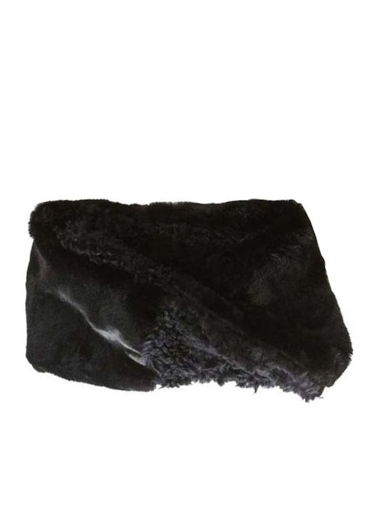 Set with Beanie Knitted in Black color