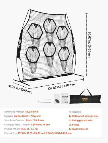 Vevor Soccer Net 243.84x243.84cm