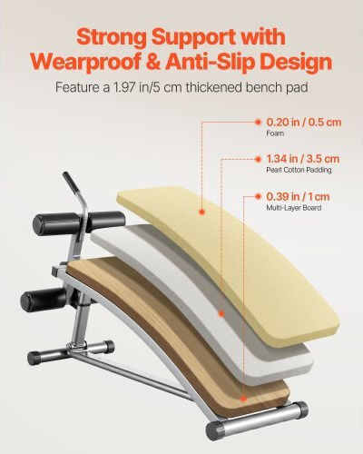 Vevor Einstellbar Workout-Bank Unterleib