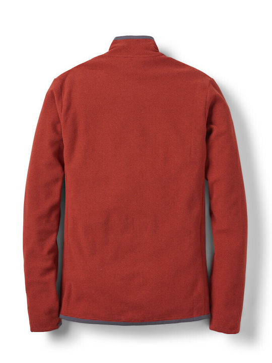 Men's Fleece Cardigan Tuscan Red