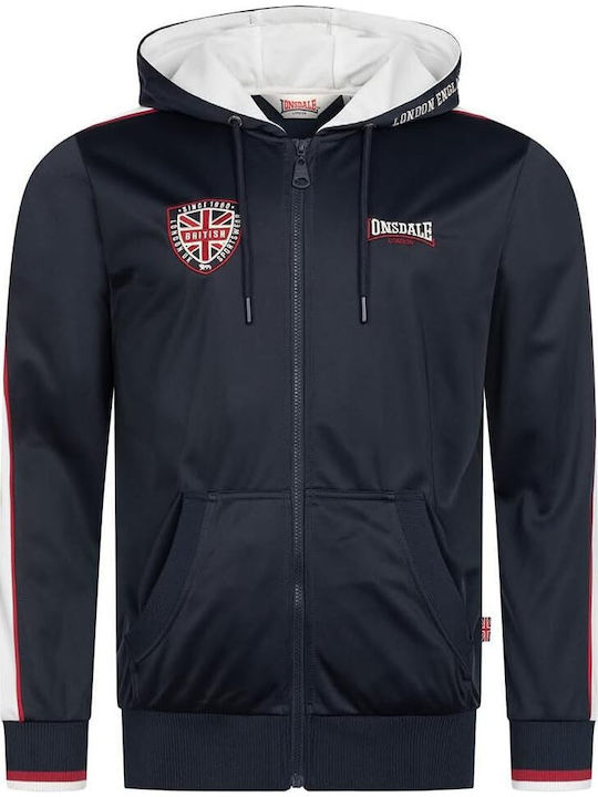 Strathmore Ανδρική Ζακέτα Fleece με Κουκούλα Navy/white/red