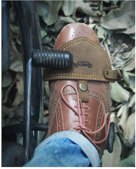 Trip Machine Motorcycle Gear Cover Shoe for Gear Lever Brown