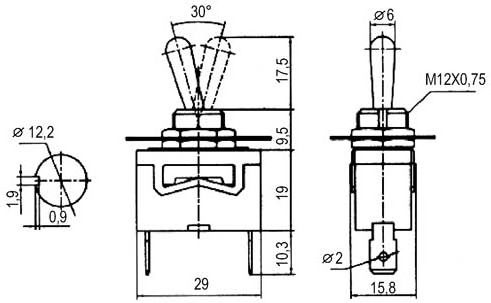 Schalter Umschalten auf 2pol./2pol. EIN-AUS 250V/10A 1Stück