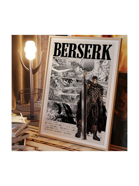 Poster Berserk Guts An130 21cm X 30cm White Frame PVC