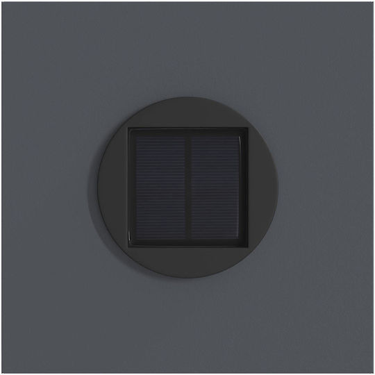 vidaXL Set 2 Lămpi Solare Stradal Alb Cald cu Fotocelulă 18bucx18bucx50buccm