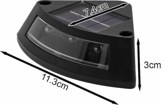 Led Waterproof Set of 4 Solar Lights Warm White 3000K with Photocell IP65