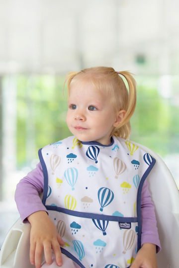 Baby Jem Salopetă material textil cu autocolant & Buzunar Albastru pentru 4 m+