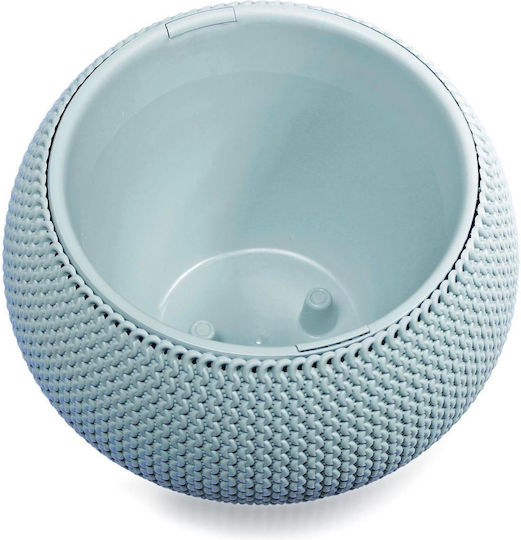 Prosperplast Flower Ghiveci Plastic Albastru 29x29εκ.