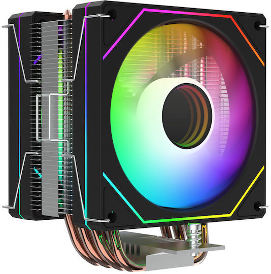 ProGaming TwinStorm X6 Cooler Procesor Ventilatoare de răcire CPU pentru Socket /A/M/4/A/M/5/1/2/0/0/1/1/5/x/1/7/0/0/ cu ARGB Iluminare