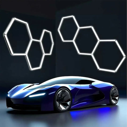 Lustră Decorativă Hexagon Transparent