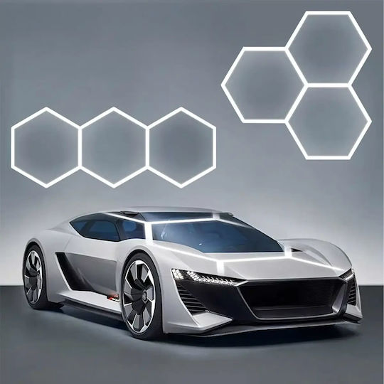 Lustră Decorativă Hexagon Transparent