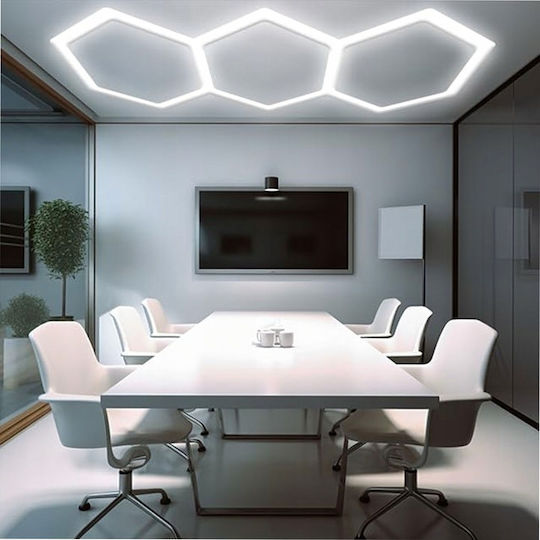 Lustră Decorativă Hexagon Transparent