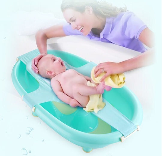Little Mom Baby Badewannen Baby-Badenetz Blau BH-714_Blau