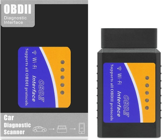 Techstar Obd2 Wifi Диагностичен Интерфейс Elm V1.5 Чип Torque