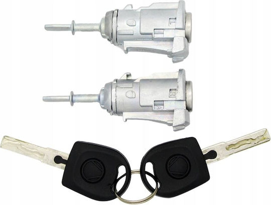 Set Cilindru Încuietoare Ușă Techstar Compatibil VW Golf 4 Bora Passat B5 Polo 9N Skoda Octavia Fabia Audi A6 C5 Echivalent 1U0837167E