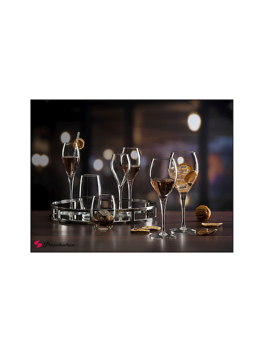 Espiel Monte Carlo Set of Glasses for White and Red Wine made of Glass in Red Color 6pcs