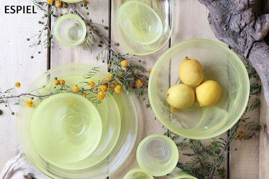 Espiel Espiel Set Glasses White Wine Cocktail Drinking Glasses from Glass in Yellow Color 120ml 6 Pieces