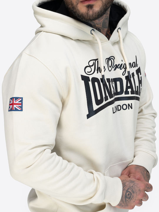 Atherton Φούτερ με Κουκούλα Beige/black