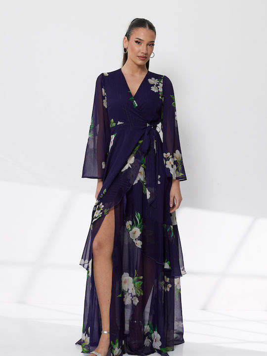 Summer Maxi Dress for Wedding / Baptism Purple