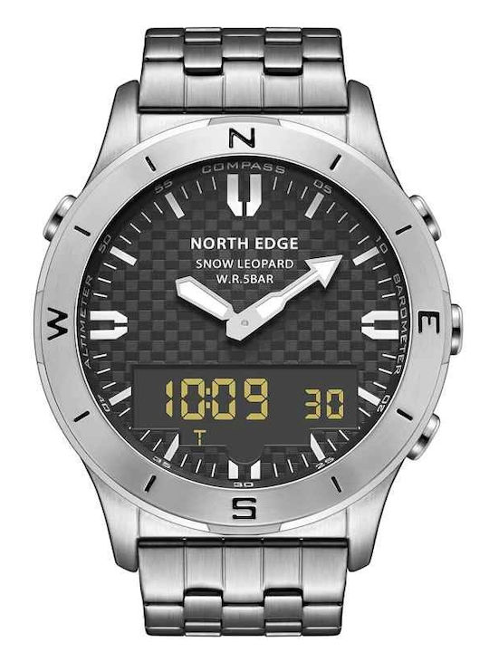 Men's Watch 47.6mm Automatic With Silver Steel Bracelet