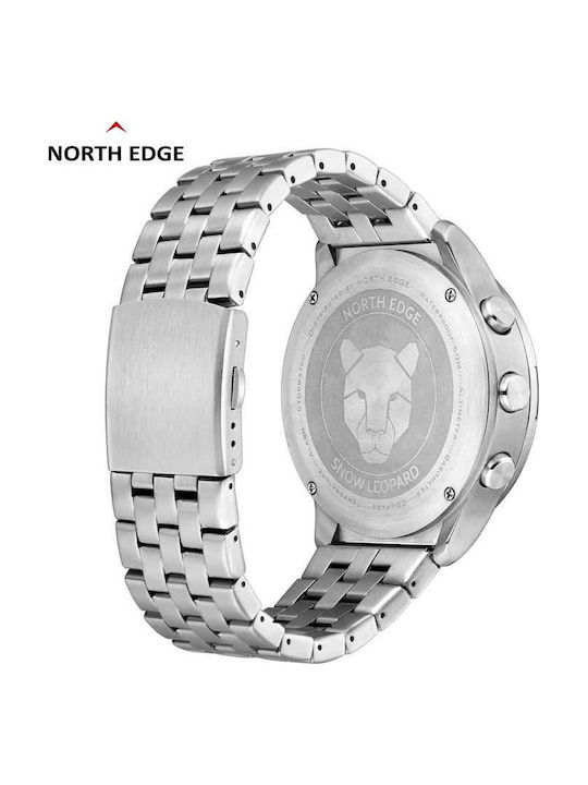 Men's Watch 47.6mm Automatic With Silver Steel Bracelet