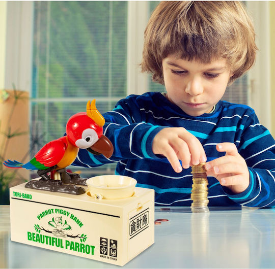 Interactive Piggy Bank Children Parrot Model