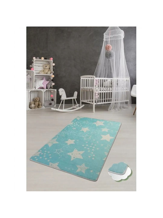 Chilai Home Παιδικό Χαλί Αστέρια Μπλε 150x200cm