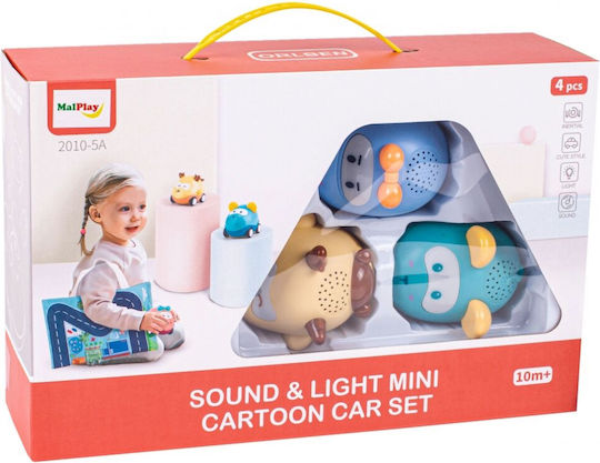 MalPlay Kids Synthetic Rug Cars 50x38cm