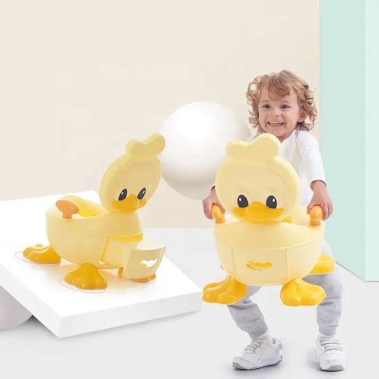 Little Mom Potty Vas cu Capac Galben