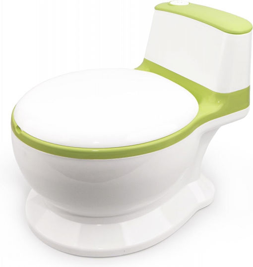 Little Mom Potty Bowl with Lid Green