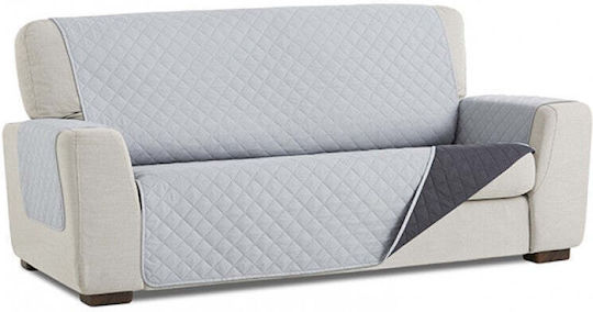Sofazip Husă Elastică Canapea cu două locuri Dark Grey - Light Grey 110εκ. 1buc SZMATGRIINCDESC