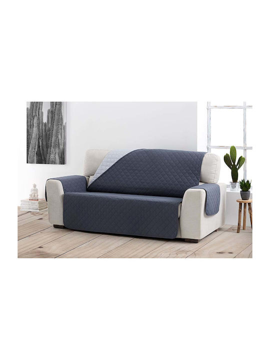 Sofazip Ελαστικό Κάλυμμα Τριθέσιου Καναπέ Dark Grey - Light Grey 160εκ.